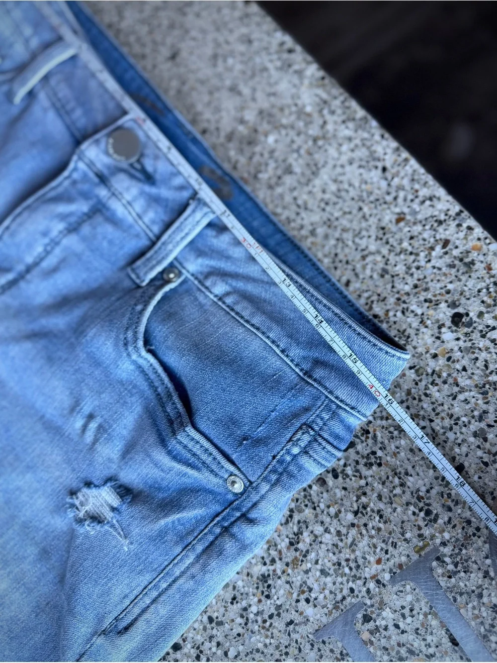 7 SEVEN FOR ALL MANKIND | 8 | Weekend Short Blue Denim The Straight Cutoff Denim